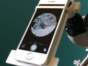 o microscópio de iphone adaptador biologia câmera suporte ocular montagem óptica ciência 3d print model - Mito3D