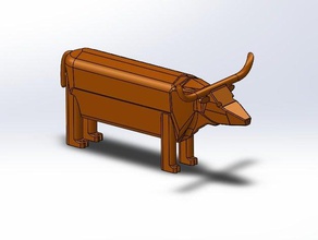 longhorn animais austin texas 3d print model - Mito3D