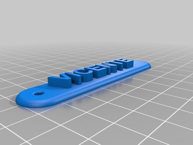 llavero vicente os acessórios 3D print model - Mito3D