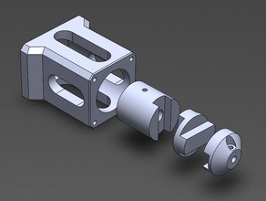 cnc-Fräser-Schrittmotor mit Gewindespindel paar Gehäuse 3d-Drucker Teile cnc cnc-Mühle mill oldham 3d print model - Mito3D