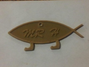 mr darwin peixe biologia 3d print model - Mito3D