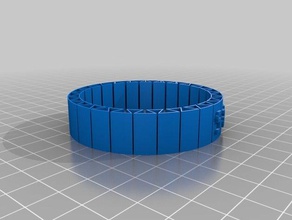 flexible nom bracelet sarah les bracelets personnalisé 3d print model - Mito3D