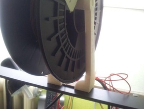 filament spool holder qu-bd one two up 3d printer parts one-up two-up 3d print model - Mito3D