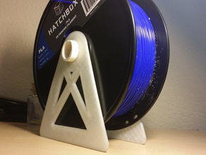 super simple filament spool stand 3d printer accessories holder hatchbox 3d print model - Mito3D