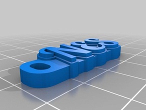 mi personalizados hd nes tag llavero organización personalizado 3d print model - Mito3D