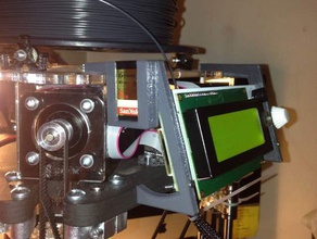 suporte lcd udelta emotiontech Impressora 3d acessórios de montagem micro delta do cartão sd 3d print model - Mito3D