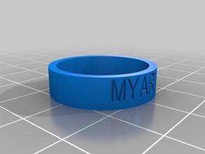 aric ring rings customized 3d print model - Mito3D