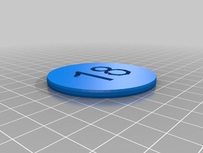 il mio personalizzato di chip poker su misura 3d print model - Mito3D
