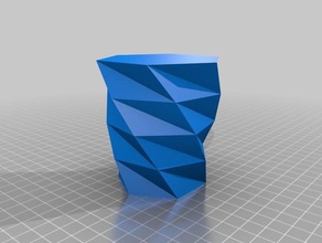 personalizado trenzado polígono florero - hex los contenedores 3d print model - Mito3D