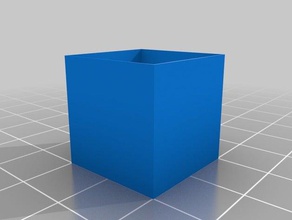 topless calibration hollow cube 3d printing tests calibrate 3d print model - Mito3D