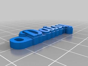 dasiy keychain organization customized 3d print model - Mito3D