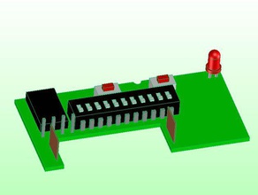 mannequin de carte pcb l'ouvre-porte les gadgets ouvre-porte pièces factices le la porte 3d print model - Mito3D