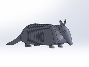 armadillo hayvanlar hayvan 3d print model - Mito3D