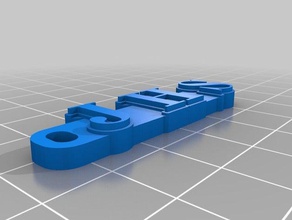jhs keychain organization customized 3d print model - Mito3D