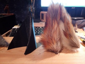 canino animal peludo cabeça ouvidos os acessórios orelhas de animais peludos banda 3d print model - Mito3D