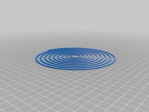 my customized spiral bed level test 3d printing tests 3d print model - Mito3D