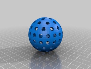 cat ball 53 mm pets customized 3d print model - Mito3D