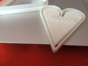 cortador de cookie coração emporte pi ce do sagrado cozinha e sala jantar 3d print model - Mito3D