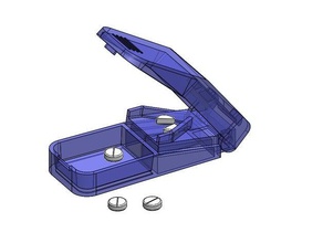 pillbox slicer household supplies 3d printing medecine 3d print model - Mito3D