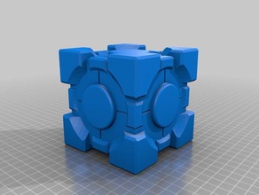 openscad companion cube giochi cubo 3d print model - Mito3D