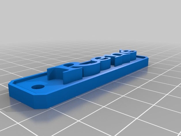 llavero de rené signos y logotipos personalizado 3D print model - Mito3D