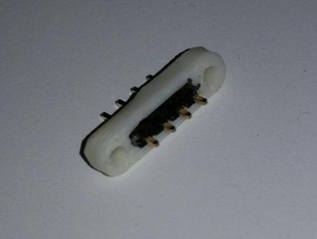 anpassbare pin header Halter gerade - Elektronik 3d print model - Mito3D