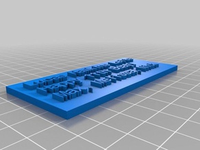 lucas bday name plate customized 3d print model - Mito3D