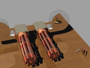 minygun asb edificio la bala llame dut coche drone fácil rápido juego engranaje arma de fuego casa hacer hace pla impresión rc rhino sketch tanque florero rueda y 3d print model - Mito3D