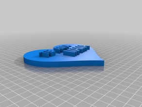 kalp amo mama Anahtarlık te özelleştirilmiş 3d print model - Mito3D