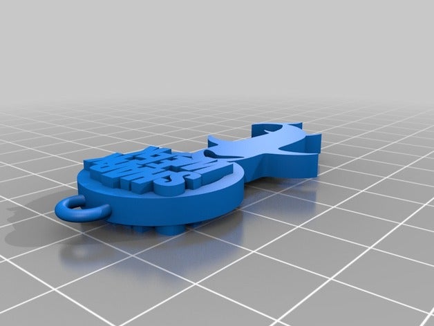 shark week-Schlüsselanhänger Schlüsselanhänger keychain Hai sharkweek silhouette 3D print model - Mito3D