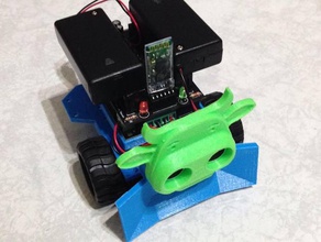 edumakerlab sumo coche arduino el sumobot 3d print model - Mito3D