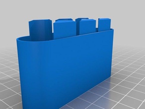 4x 18650 tasca parte inferiore del case i contenitori su misura 3d print model - Mito3D
