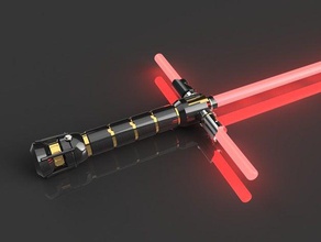 lightsaber - inspired costume kylo ren lights star wars dark side usb charger useless blades 3d print model - Mito3D