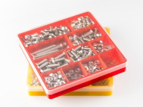 m4 m5 Schraube Veranstalter Werkzeug-Halterungen & - Boxen container hardware Deckel Fach 3d print model - Mito3D