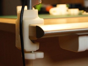 support lampe bureau - desktop lamp stand replacement parts desk 3d print model - Mito3D