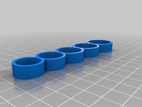 özelleştirilmiş ring sizer mücevherlerimi 3d print model - Mito3D
