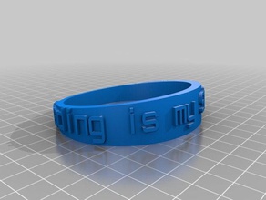 reading my superpower bracelet bracelets customized 3d print model - Mito3D