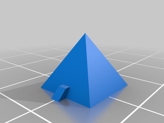 pyramide de test 3D print model - Mito3D