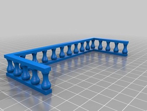 d&d cathedral railing toy & game accessories 3d d model openscad supportless 3d print model - Mito3D