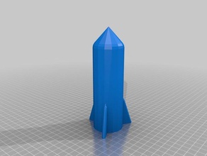simple disposable rocket 3d printing engenering estes e series stew 3d print model - Mito3D