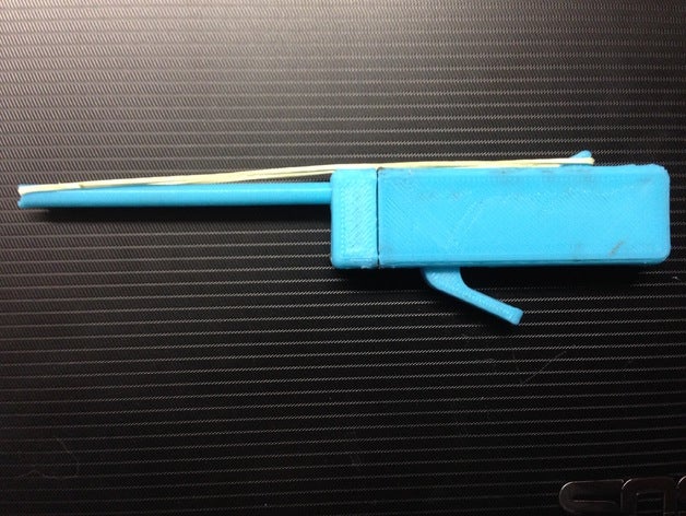 mini rubber band gun mechanische Spielzeuge 3d-drucken 3D print model - Mito3D