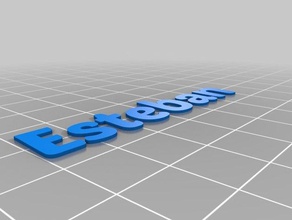 esteban Anahtarlık organizasyon özelleştirilmiş 3d print model - Mito3D