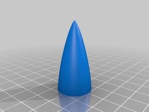 meu personalizados haack série de von karman foguete cone nariz gerador veículos personalizado 3d print model - Mito3D