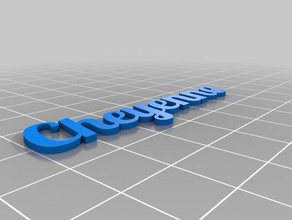 cheyenne organización personalizado 3d print model - Mito3D