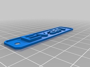 evan tag signs & logos customized 3d print model - Mito3D