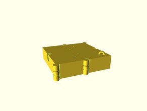 Quadrat-Sechseck-klappbar-Dissektion Rätsel customizer Dissektion dudeney haberdasher klappbar openscad 3d print model - Mito3D