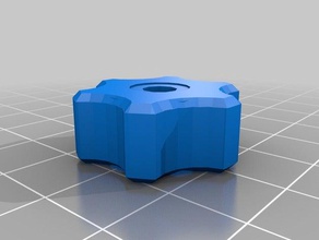 m5 perilla de 25 mm diámetro tornillo cabeza hexagonal herramientas mano personalizado 3d print model - Mito3D
