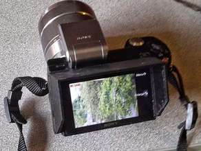 sony nex-5 kamera ekran güneş kalkanı lcd shield nex güneşlik 3d print model - Mito3D