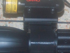 custom lazer mount 1 inch scope 3d print model - Mito3D