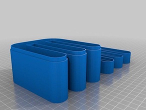 gus caixa recipientes personalizado 3d print model - Mito3D